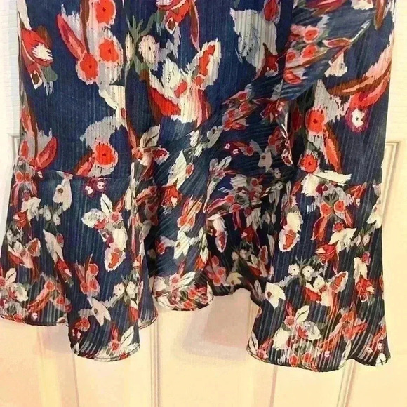 Tanya Taylor Amylia Dress in Navy Size 4 - Picture 2 of 6